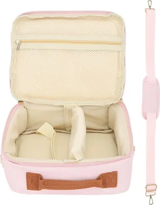 Produktbild von Kamerabeutel große Kapazität verdickte gepolsterte verstellbare Riemengriffe Reißverschlusshülle für CP910 1200 1300 DSLR Pink