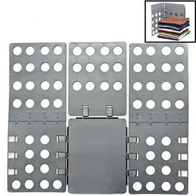 Produktbild von Kleidung Faltbrett, Kleidung Falter, Wäschefaltbrett, Hemdenfalter, Erwachsene Kleider Hosen Wäsche T-shirt Organizer