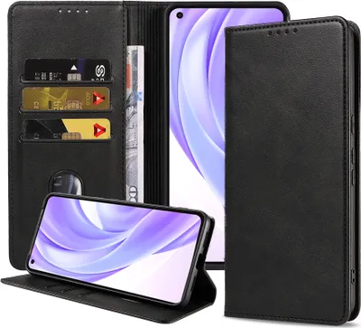 Obrázok produktu pre Smartphonica Puzdro na telefón vhodné pre Xiaomi Mi 11 Lite Puzdro z umelej kože s magnetickým zapínaním a držiakmi na karty Puzdro typu kniha s chlopňou - čierne