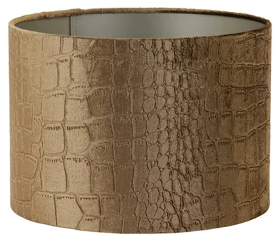 Produktbild von Light & Living - lampenschirm - Praya - braun - textil - Ø 30cm - E27 - 2230686