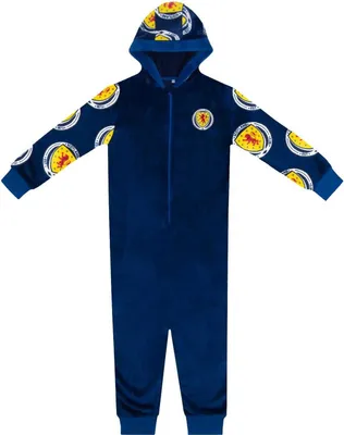 Immagine prodotto di Scottish FA - Completo notte per bambini, pile GF804 (152-158) (blu scuro)