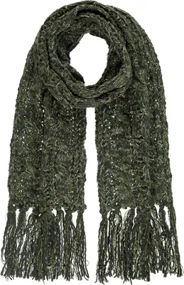 Immagine prodotto di Sciarpa in maglia Passigatti con glitter e frange lunghe, taglia ONESIZE