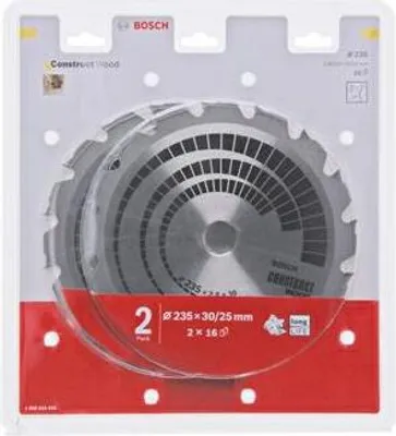 Produktbild von Bosch Piła Tarczowa Dwupak Construct Wood 235X2,8/1,8X30X16Z