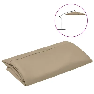 Produktbild von Ersatzbezug für Ampelschirm Taupe 350 cm