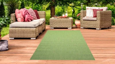 Immagine prodotto di Tappeto per interni ed esterni Unidesign verde Dimensioni: 80 x 150 cm