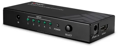 Obrázek produktu pro Lindy 5 Port HDMI 2.0 18G Switch - Video/Audio-Schalter