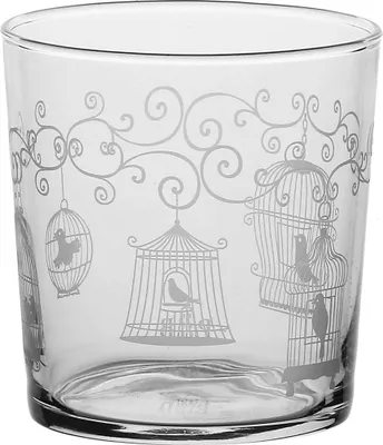 Immagine prodotto di La Porcellana Bianca set 6 bicchieri fondo spesso voliera 350 ml P401000012Z