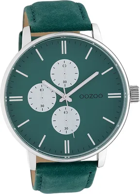 Produktbild von Oozoo Leder Damen Uhr Analog Quarzuhr Armband grün Timepieces D2UOC10313