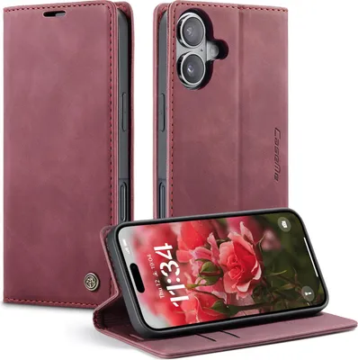 Produktbild von iPhone 17 Hülle - CaseMe 013 Klapphülle - Bordeaux