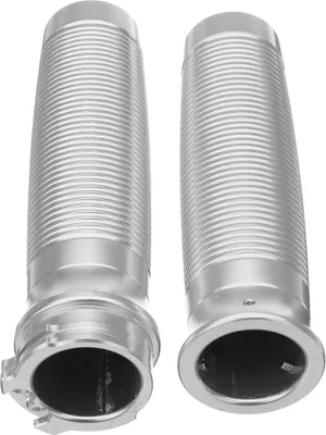Immagine prodotto di manopole per manubrio da 1 pollice e 25 mm con taglio CNC per Harley Sportster Cruiser - Argento