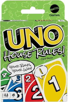 Obrázok produktu pre Games UNO House Rules, Kartová hra, Zbavovacia, 7 rok / roky, Rodinná hra