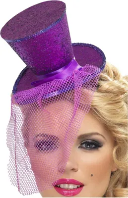 Image de Fever - Chapeau haut-de-forme - Bandeau Mini SM2579 (Taille unique) (Violet)