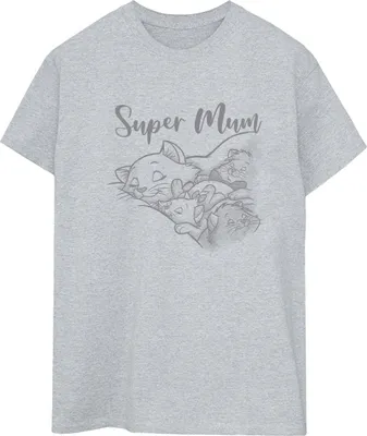 Obrázok produktu pre Disney - Tričko "The Aristocats Super Mum" pre ženy BI18296 (L) (Grey)