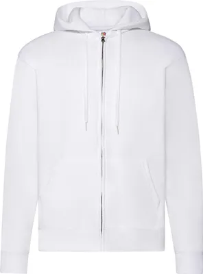 Produktbild von Fruit of the Loom 62-062-0 | Classic Hooded Sweat Jacket - Farbe: White - Größe: XXL