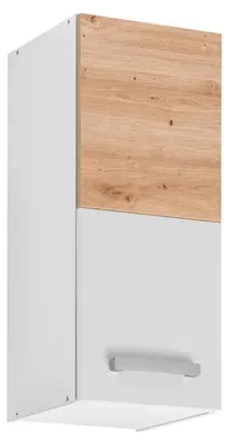 Image de Placard haut de cuisine "Ava" - Blanc/Beige - L 30 x 72 x 30 cm