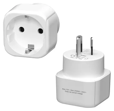 Productafbeelding van Duitsland naar Australië reisadapter, 2 stuks adapters