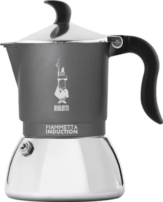 Produktbild von Bialetti Fiammetta Induction Mokka-Kanne Grau