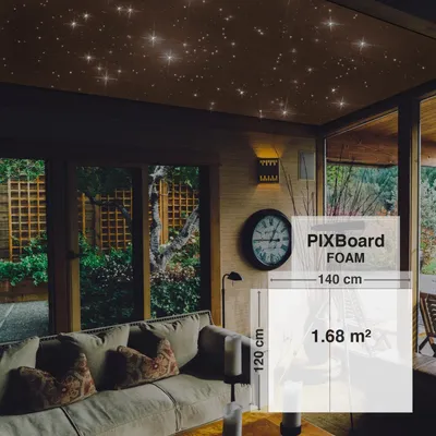 Produktbild von Bausatz Pixlum FOAM LED Sternenhimmel (120 cm x 140 cm) mit 60 PixLEDs - Warm- Kaltweiß gemischt