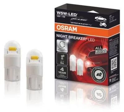 Image de Kit 2 ampoules NIGHT BREAKER® LED W5W Osram 2825DWNB-2HFB