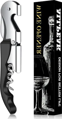 Produktbild von Professionelles Weinservicebesteck - schwarz, Weinöffner für professionelle Oberbesteck - 1 Stück