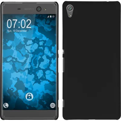 Produktbild von PhoneNatic Case kompatibel mit Sony Xperia XA Ultra - Hülle schwarz gummiert Hard-case Cover