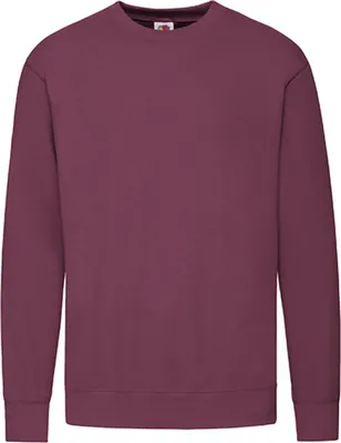 Produktbild von Fruit of the Loom 62-156-0 | Herren New Lightweight Set-In Sweat / Belcoro® Garn - Farbe: Burgundy - Größe: XL