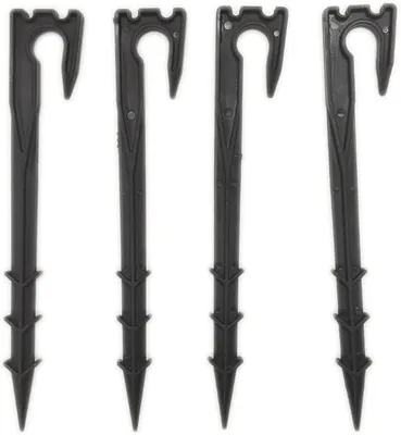 Produktbild von Tuinschlauch Befestigung Erdspieß 50 cm, schwarz, für Gartenbewässerung