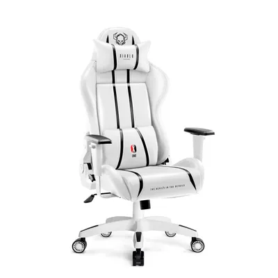 Produktbild von DIABLO Fotel Gamingowy Obrotowy Krzesło dla Gracza | Podłokietniki Poduszka pod Lędźwie i Kark | X-One 2.0 | Normal Size, Biało-czarny