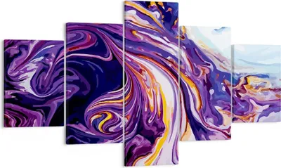 Produktbild von Bild auf Leinwand - Leinwandbild - Abstraktion modern - 125x70cm - Wand Bild - Wanddeko - Leinwanddruck - Bilder - Kunstdruck - Wanddekoration - Leinwand bilder - Wandkunst - EA125x70-4084