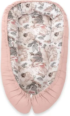Produktbild von Babykokon, doppelseitig, Laufstall, Wickeltuch, Premium BOBONO - Sepiarosen/schmutziges Rosa