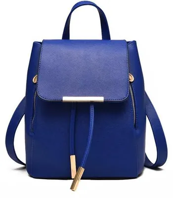 Produktbild von Mini-Lederhandtasche für Damen - Kleine Mädchenhandtasche - Dunkelblau