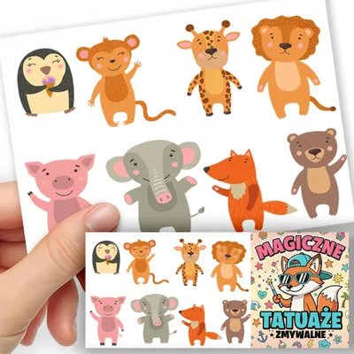Obrázok produktu pre ZMYVATELNE DETSKE TETOVANIE DOCASNE - Safari - 8 ks