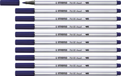Produktbild von STABILO Premium-Filzstift mit Pinselspitze für variable Strichstärken - Pen 68 brush -…