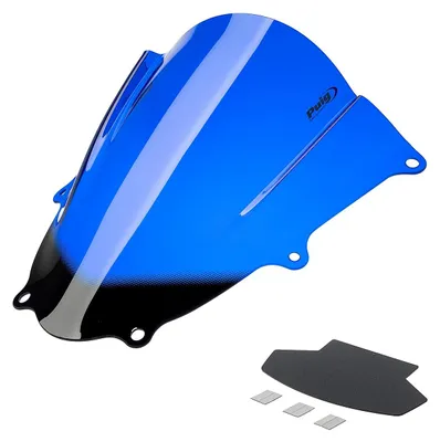 Imagen del producto de Cúpula Puig Z-Racing, color azul, homologada ABE, para Suzuki GSX-R / R