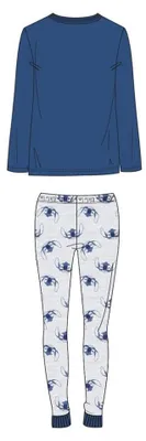 Image de Cerda Group Stitch Langarm-pyjama-t-shirt Blau XS Damen Blau XS