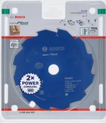 Produktbild von Kreissägeblatt für Akkusägen Expert for Wood, 140 x 1,8/1,3 x 20, 24 Zähne