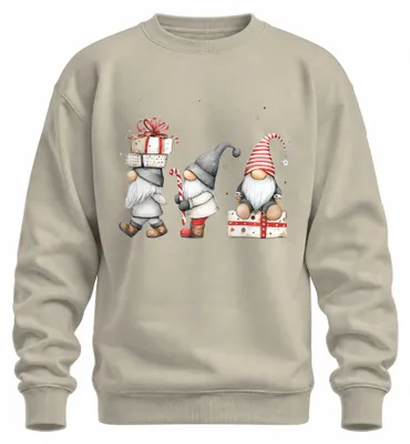 Imagen del producto de Camiseta o sudadera navideña de estilo escandinavo, diseño adorable, regalo uni, talla L