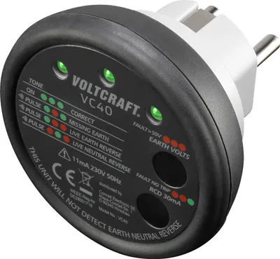 Obrázek produktu pro VOLTCRAFT VC40 Steckdosentester (VC40)