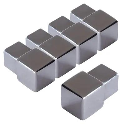 Produktbild von Dalsys 5x Endstück Fliesenprofil 12,5mm Quadratprofil Edelstahl poliert - Endkappe für Eckprofil Fliesenschiene - Fliesenprofil Zubehör
