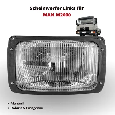 Produktbild von Scheinwerfer Frontscheinwerfer Links für MAN M2000 | manuell | OEM 81.25101.6290