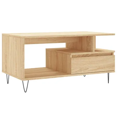 Immagine prodotto di Tavolino in rovere Sonoma 90x49x45 cm Materiale a base di legno