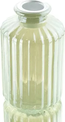 Produktbild von Stabkerzenhalter Eisgrün mit Rippenrelief 9,7 cm - Glas
