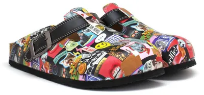 Produktbild von Calceo Damen Clogs Uni Goby mit originellen Prints, Schnalle und Dämpfung Größe 39