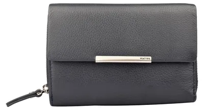 Produktbild von Maitre Damen Portemonnaie Kombibörse mit Druckknopf Leder Black