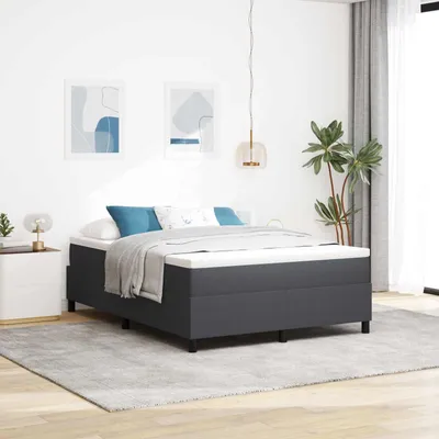 Produktbild von vidaXL Plattformbettgestell Dunkelgrau 140 x 200 cm Cordstoff