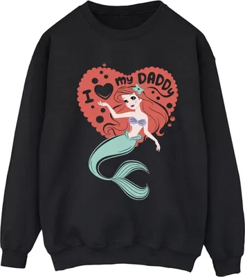 Produktbild von Disney - "The Little Mermaid Daddy" Sweatshirt für Damen BI23379 (XL) (Schwarz)
