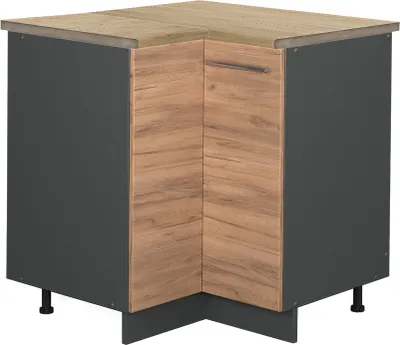 Produktbild von Eckunterschrank Vicco Fame-Line Goldkraft Eiche 80.5 cm , AP Eiche, Model 46213