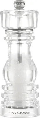 Obrázok produktu pre Cole & Mason H233105, Mlynček na soľ, Priehľadná, Akrylový, Soľ, 180 mm