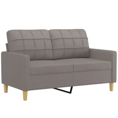 Produktbild von vidaXL 2-Sitzer-Sofa Taupe 120 cm Stoff