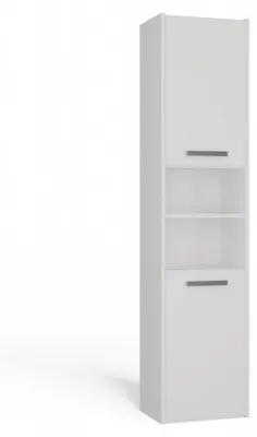 Produktbild von Topeshop S40 BIEL, Weiß, Frei stehend, 6 Regale, 2 Tür(en), Partikelbord, Matt